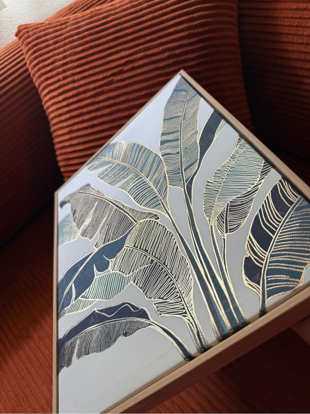 Source Unknown Blue and Teal Botanical Framed Wall Art